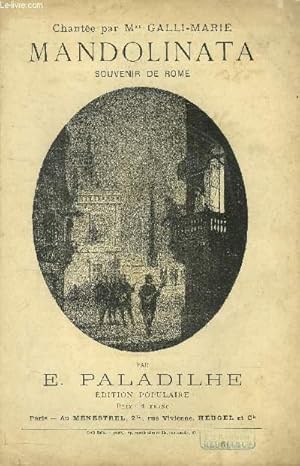 Seller image for Mandolinata , souvenir de Rome for sale by Le-Livre