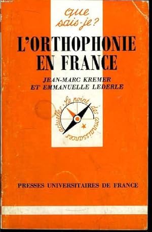 Bild des Verkufers fr Que sais-je? N 2571 L'orthophonie en France zum Verkauf von Le-Livre