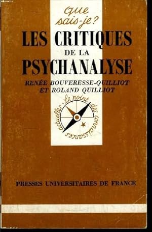 Bild des Verkufers fr Que sais-je? N 2620 Les critiques de la psychanalyse zum Verkauf von Le-Livre