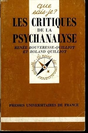 Image du vendeur pour Que sais-je? N 2620 Les critiques de la psychanalyse mis en vente par Le-Livre