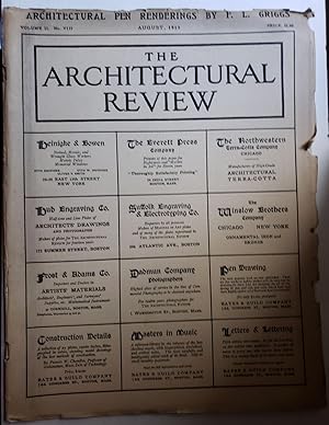 The Architectural Review, Volume II, No VIII, August, 1913