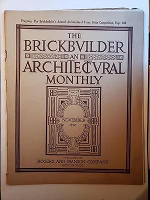 The Brickbuilder An Architectural Monthly Vol 21 No 11 November 1912