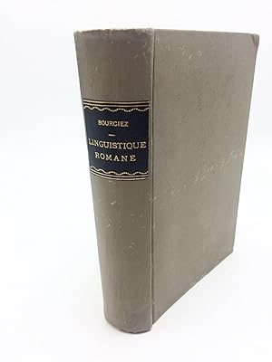 Seller image for Elements De Linguistique Romane for sale by Shadyside Books