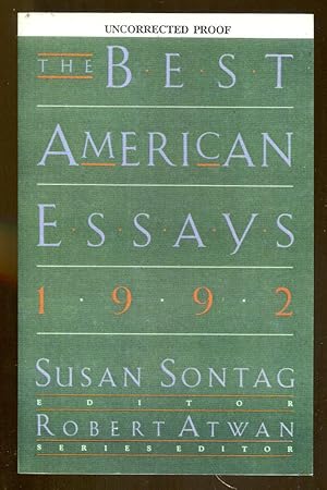 Bild des Verkufers fr The Best American Essays 1992 zum Verkauf von Dearly Departed Books