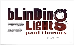 Seller image for Blinding Light. Letterpress Broadside. for sale by Orpheus Books