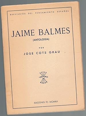 Seller image for Jaimes Balmes (antologa) for sale by Librera Dilogo