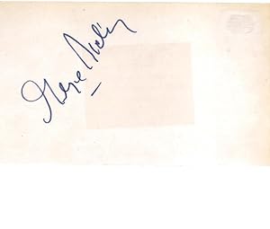 George Sidney signed 3 x 5 card
