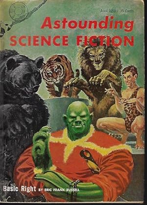 Immagine del venditore per ASTOUNDING Science Fiction: April, Apr. 1958 ("The Man Who Counts") venduto da Books from the Crypt