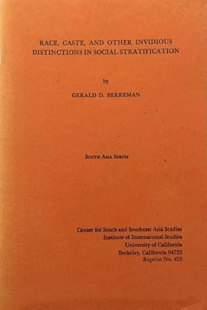 Imagen del vendedor de Race, caste and other invidious distinctions in social stratification (South Asia series) a la venta por Alplaus Books