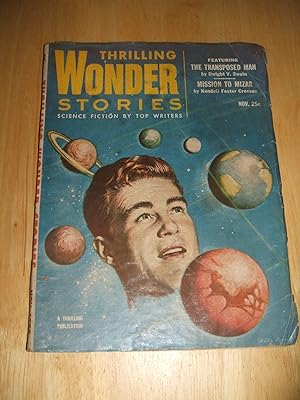 Bild des Verkufers fr Thrilling Wonder Stories November 1953 zum Verkauf von biblioboy