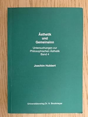 Bild des Verk�ufers f�r �sthetik und Gemeinsinn. Bochum, Brockmeyer, 1995. 160 S. OBrosch. zum Verkauf von Antiquariat Daniel Schramm e.K.