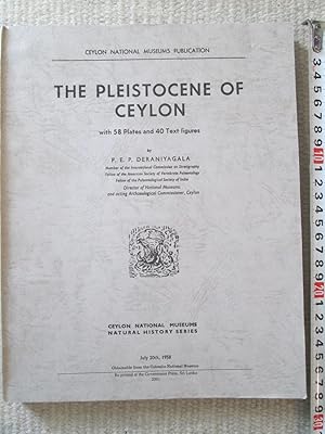 Seller image for The Pleistocene of Ceylon for sale by Expatriate Bookshop of Denmark