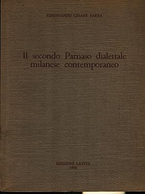 Seller image for Il secondo Parnaso dialettale milanese contemporaneo for sale by Librodifaccia