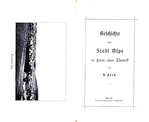 Geschichte der Stadt Olpe in Form einer Chronik (Originalausgabe 1911)