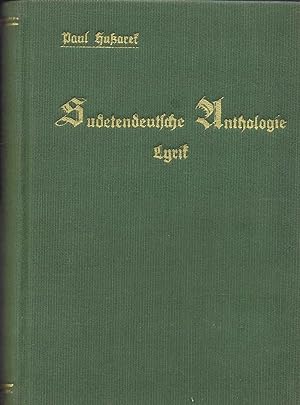 Sudetendeutsche Anthologie - Lyrik (Originalausgabe 1932)
