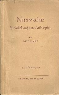 Imagen del vendedor de Nietzsche. Rckblick auf eine Philosophie. a la venta por Antiquariat Axel Kurta
