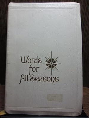 Image du vendeur pour WORDS FOR ALL SEASONS mis en vente par The Book Abyss