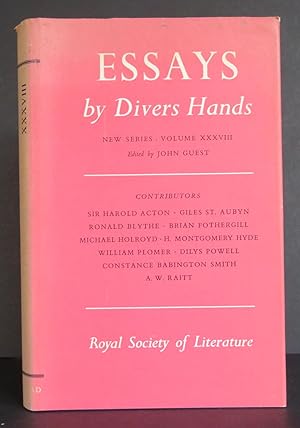 Essays by Divers Hands Being The Transactions of the Royal Society of Literature