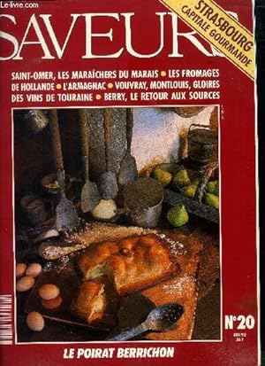 Saveurs n° 20 - Mai 1992 : Saint-Omer, Les maraîchers du Marais - Les fromages de Hollande - Vouv...