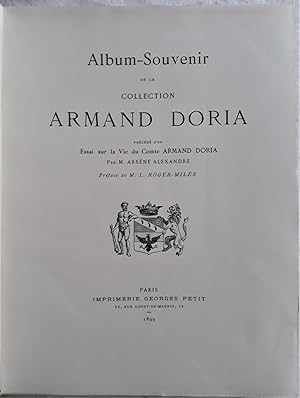 Album-Souvenir de la Collection Armand Doria, précédé d’un essai sur la vie du Comte Armand Doria