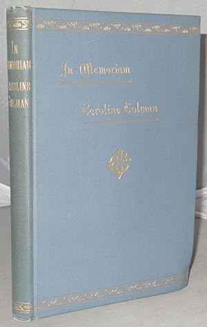 Immagine del venditore per In Memoriam Caroline Colman venduto da Besleys Books  PBFA