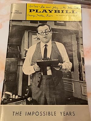 Seller image for THE IMPOSSIBLE YEARS PLAYBILL for sale by Happy Heroes