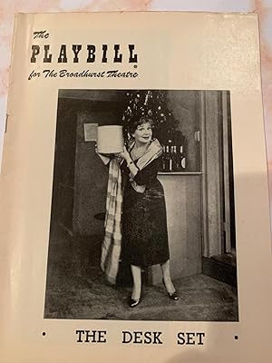 Seller image for THE DESK SET PLAYBILL for sale by Happy Heroes