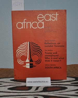 Seller image for Reflections on socialist Tanzania / Young and unemployed Who is and what does it mean? In: East Africa Journal. November 1972, Vol. 9, No 11. for sale by Antiquariat Welwitschia Dr. Andreas Eckl