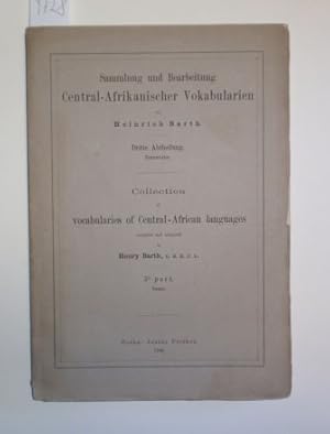 Sammlung und Bearbeitung Central-Afrikanischer Vokabularien / Collection of vocabularies of Centr...