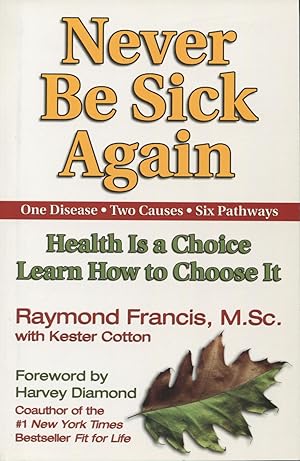 Never Be Sick Again: Health Is a Choice Learn How to Choose It