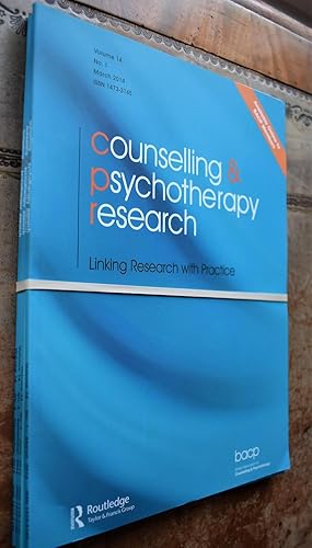 Counselling & Psychotherapy Research Volume 14 2014 [4 issues]