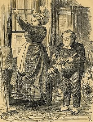 Bild des Verkäufers für Antique Print-CARICATURE-DISSOLUTION-PARLIAMENT-JOHN BULL-PUNCH-Tenniel-1868 zum Verkauf von ThePrintsCollector