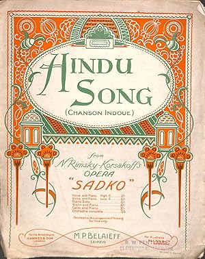 Seller image for Hindu Song Chanson Indoue for sale by WeBuyBooks