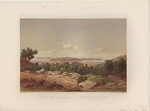 Bild des Verkufers fr View of Ansicht gegen die Salinas von der Sierra de Casa de Chumeo. zum Verkauf von avelibro OHG