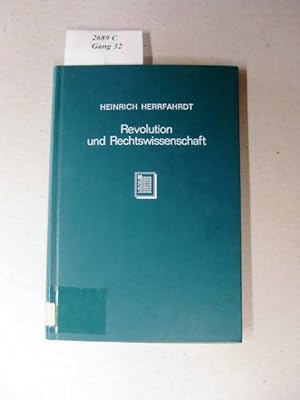 Imagen del vendedor de Revolution und Rechtswissenschaft. a la venta por avelibro OHG