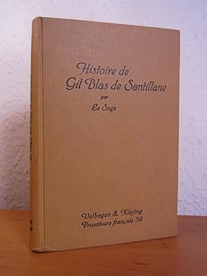 Bild des Verkufers fr Histoire de Gil Blas de Santillane par Le Sage [mit Beiheft] zum Verkauf von Antiquariat Weber