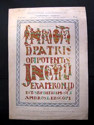 Lombardique marquetée. Handschriftenfaksimile aus dem "Hexameron" des hl. Ambrosius, in Lombardis...