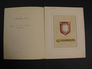 Wappen der Grafschaft Schaumburg, der Schild mit silbernem Nesselblatt auf rotem Grund, ohne Helm...