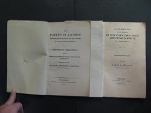 Seller image for Num Paulus Et Jacobus Disserentes De Fide Et De Factis Re Vera Inter Se Distent ?. Dissertation Theologica Quam E Leweani Stipendii Benigne Sibi Collati Praecepto. for sale by avelibro OHG