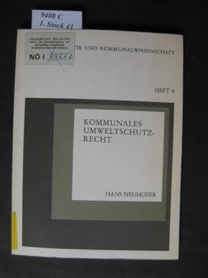 Seller image for Kommunales Umweltschutzrecht. for sale by avelibro OHG