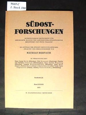 Bild des Verkufers fr Sdost-Forschungen. Im Auftrag des Sdost-Instituts Mnchen. In Verbindung mit Hans Georg Beck (Mnchen); Otto brunner (Hamburg); Klaus Heitmann (Heidelberg); Charles und Barbara Jelavich (Bloomington); Hans Joachim Kissling (Mnchen) u. a. zum Verkauf von avelibro OHG