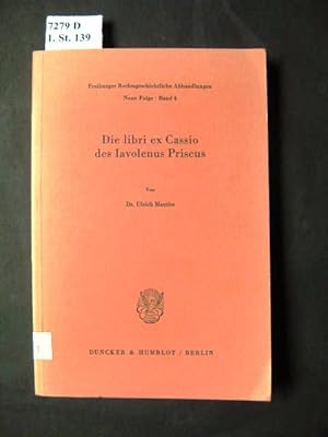 Seller image for Die libri ex Cassio des Iavolenus Priscus. for sale by avelibro OHG