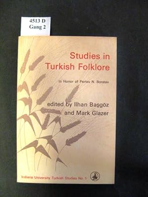 Seller image for Studies in Turkish Folklore. In Honor of Pertev N. Boratav. for sale by avelibro OHG