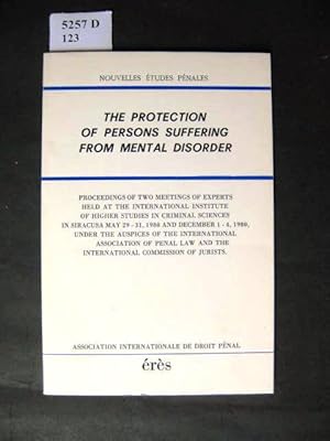 Seller image for The protection of persons suffering from mental disorder. for sale by avelibro OHG