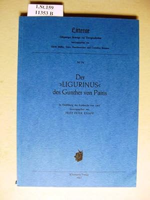 Bild des Verkufers fr Der"Ligurinus" des Gunther von Pairis. In Abbildung des Erstdrucks von 1507. zum Verkauf von avelibro OHG