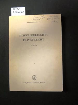 Seller image for Schweizerisches Privatrecht. Unverkuflicher Sonderdruck. for sale by avelibro OHG