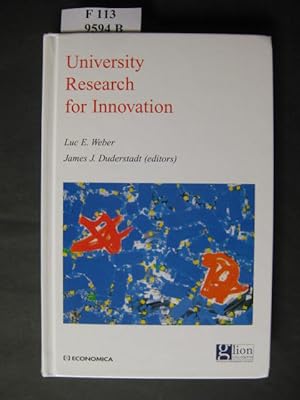 Bild des Verkufers fr University Research for Innovation. zum Verkauf von avelibro OHG