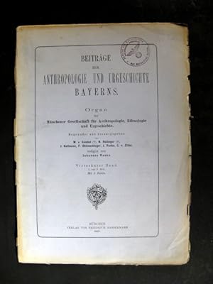 Imagen del vendedor de Beitrge zur Anthropologie und Urgeschichte Bayerns. Organ der Mnchener Gesellschaft fr Anthropologie, Ethnologie und Urgeschichte. a la venta por avelibro OHG