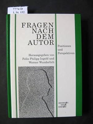 Seller image for Fragen nach dem Autor. Positionen und Perspektiven. for sale by avelibro OHG