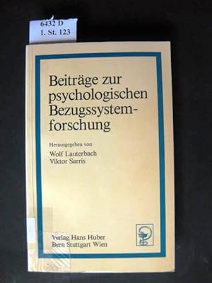 Seller image for Beitrge zur psychologischen Bezugssystemforschung. for sale by avelibro OHG